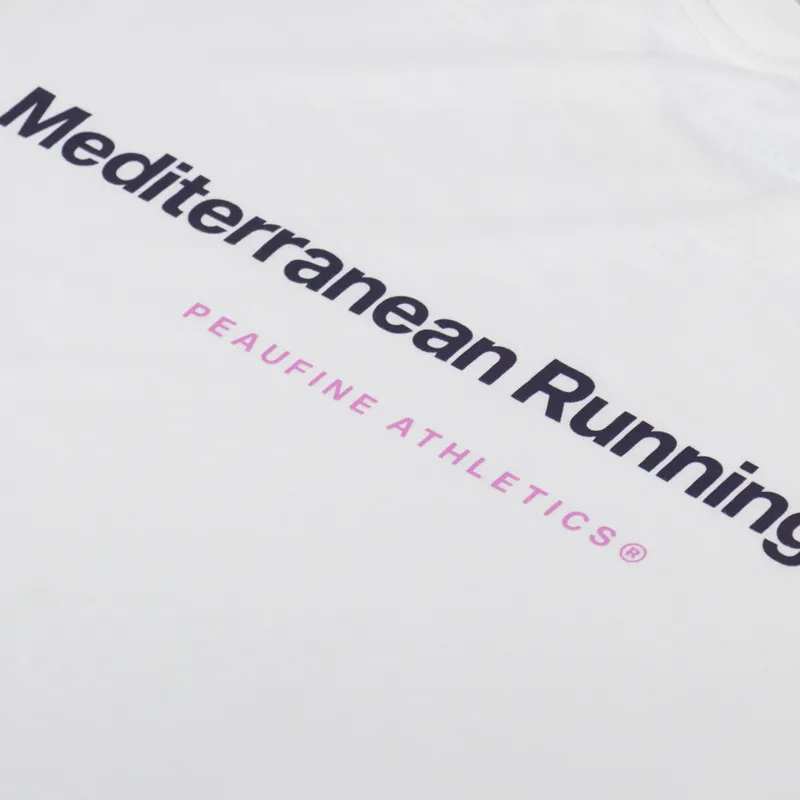 Peaufine Wood T Shirt Mediterranean Running Club Off White-4