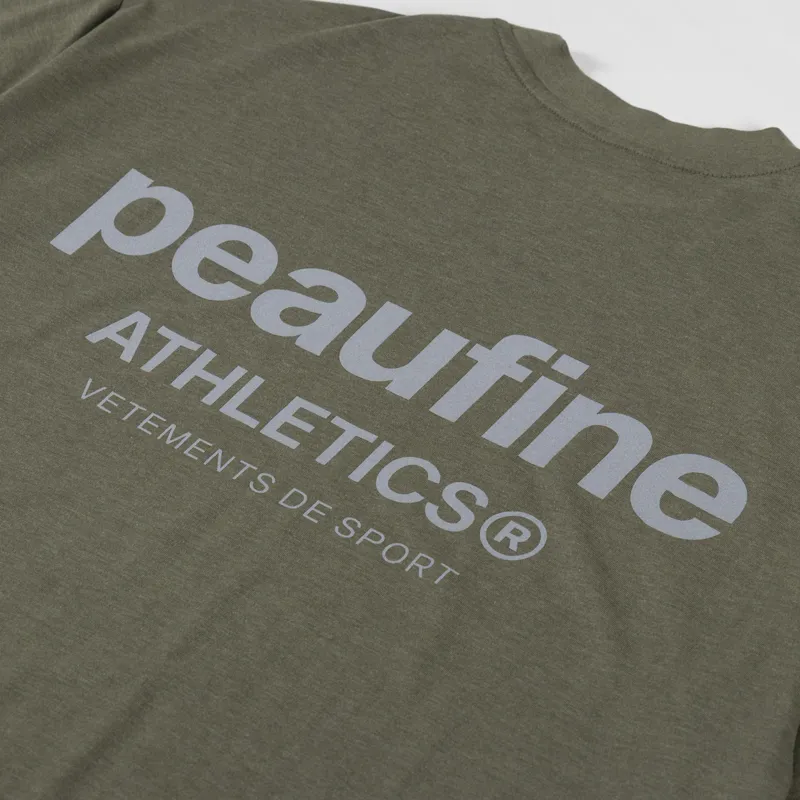Peaufine Wood T Shirt Night Run Reflective Khaki-4