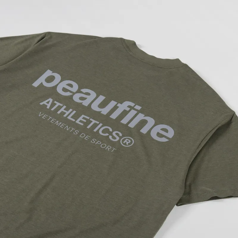 Peaufine Wood T Shirt Night Run Reflective Khaki-2