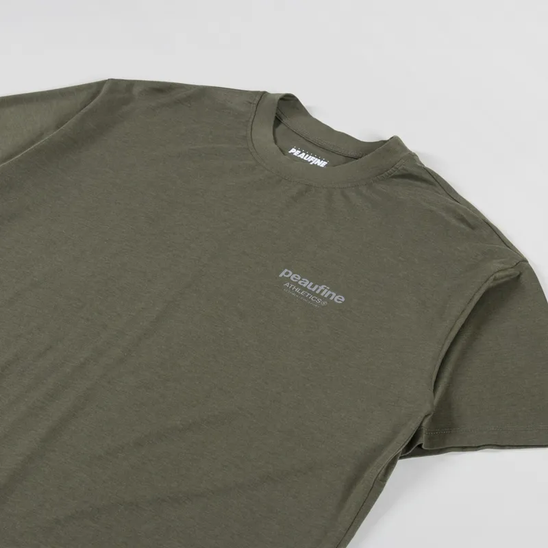 Peaufine Wood T Shirt Night Run Reflective Khaki-3
