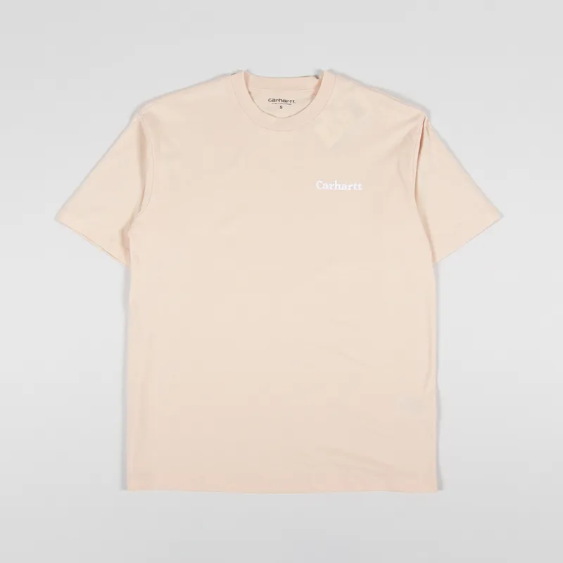 Carhartt WIP Womens Eternity T Shirt Grapefruit White-4