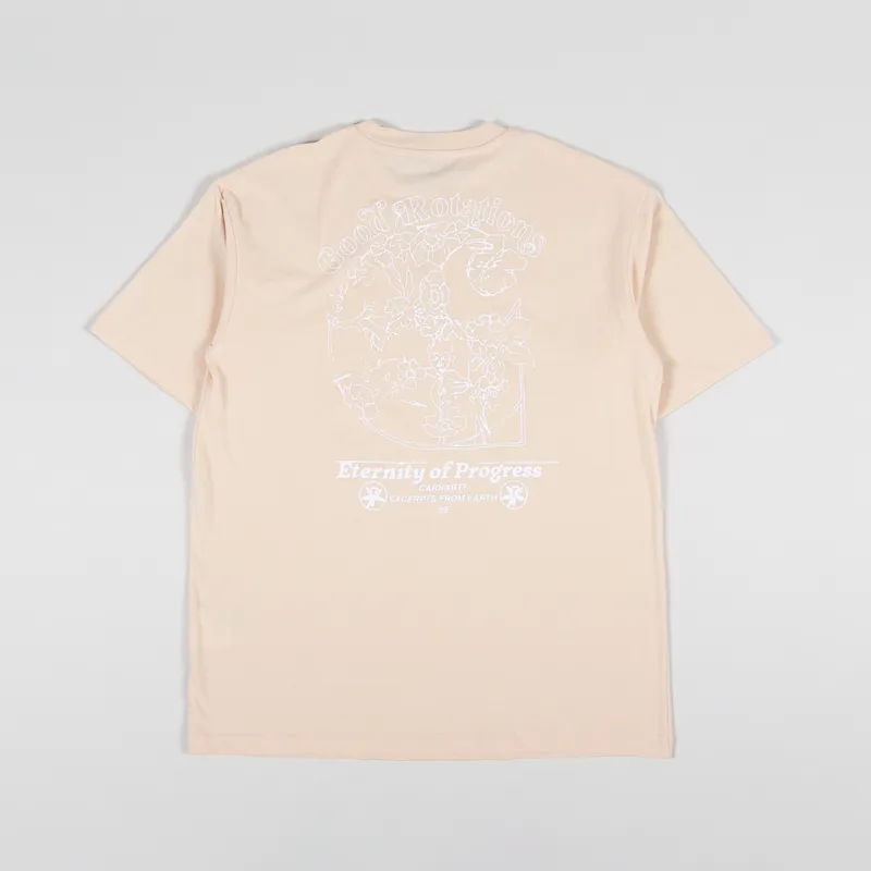 Carhartt WIP Womens Eternity T Shirt Grapefruit White