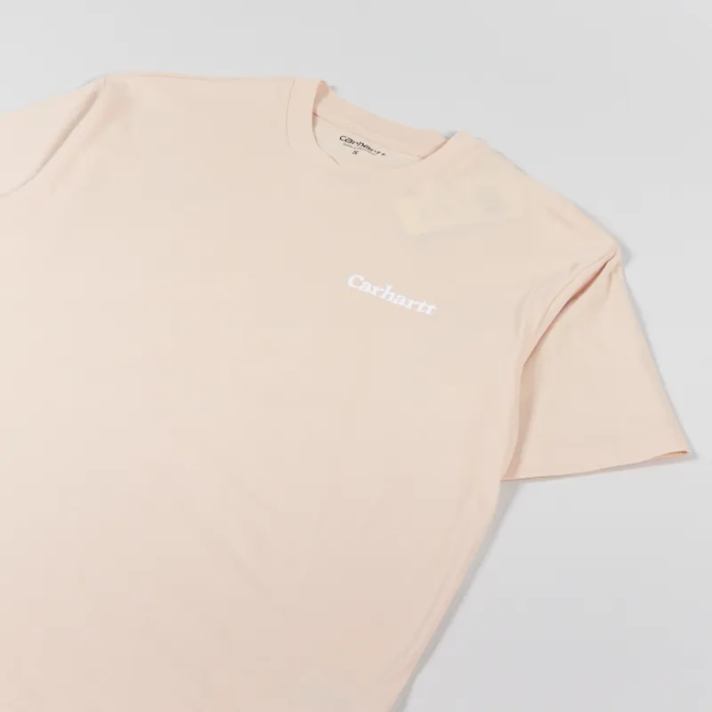 Carhartt WIP Womens Eternity T Shirt Grapefruit White-6