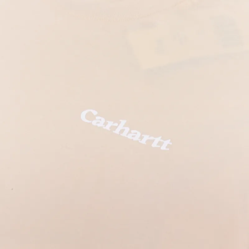 Carhartt WIP Womens Eternity T Shirt Grapefruit White-7
