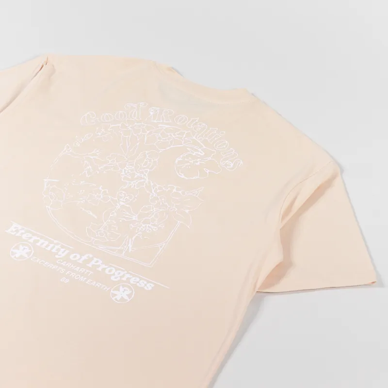 Carhartt WIP Womens Eternity T Shirt Grapefruit White-5