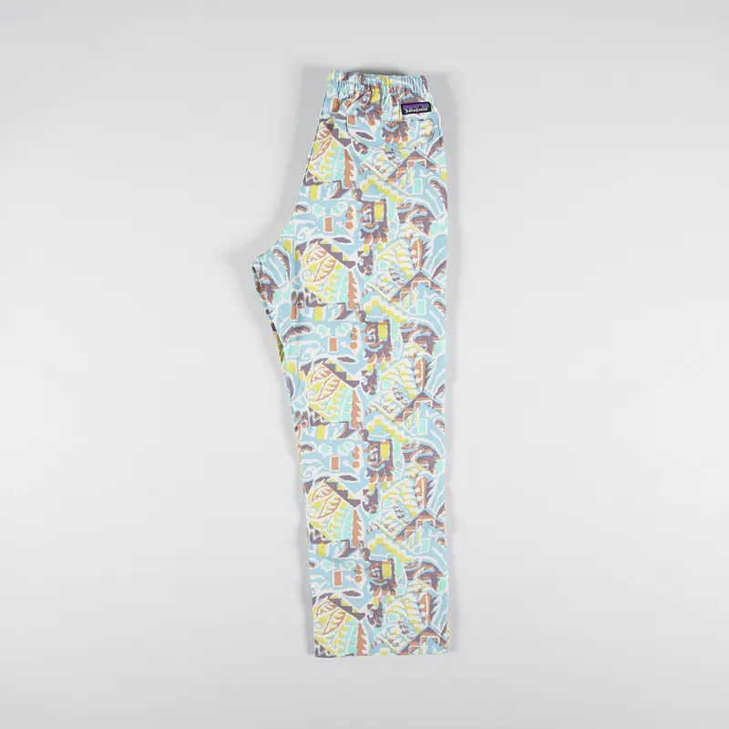 Patagonia Womens Funhoggers Pants Thriving Planet Lago Blue-4