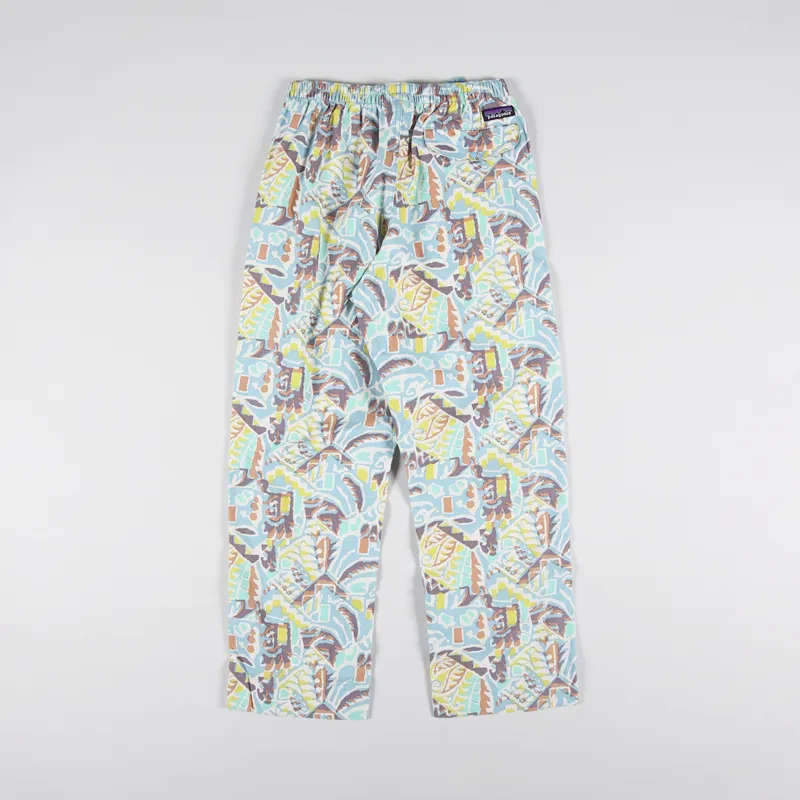Patagonia Womens Funhoggers Pants Thriving Planet Lago Blue