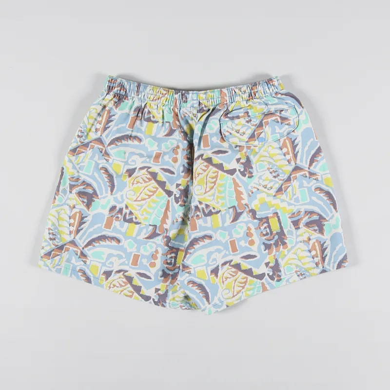 Patagonia Womens Funhoggers Shorts Thriving Planet Lago Blue-3