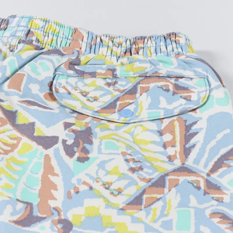 Patagonia Womens Funhoggers Shorts Thriving Planet Lago Blue-6