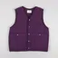 Folk Womens Quilted Boxy Gilet Wine