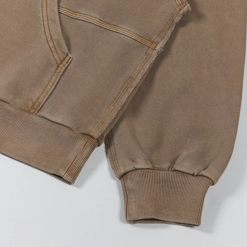 Carhartt WIP Womens Hooded Tacoma Sweat Tamarind Garment Dyed-7