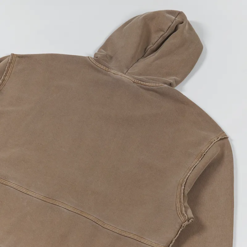 Carhartt WIP Womens Hooded Tacoma Sweat Tamarind Garment Dyed-6