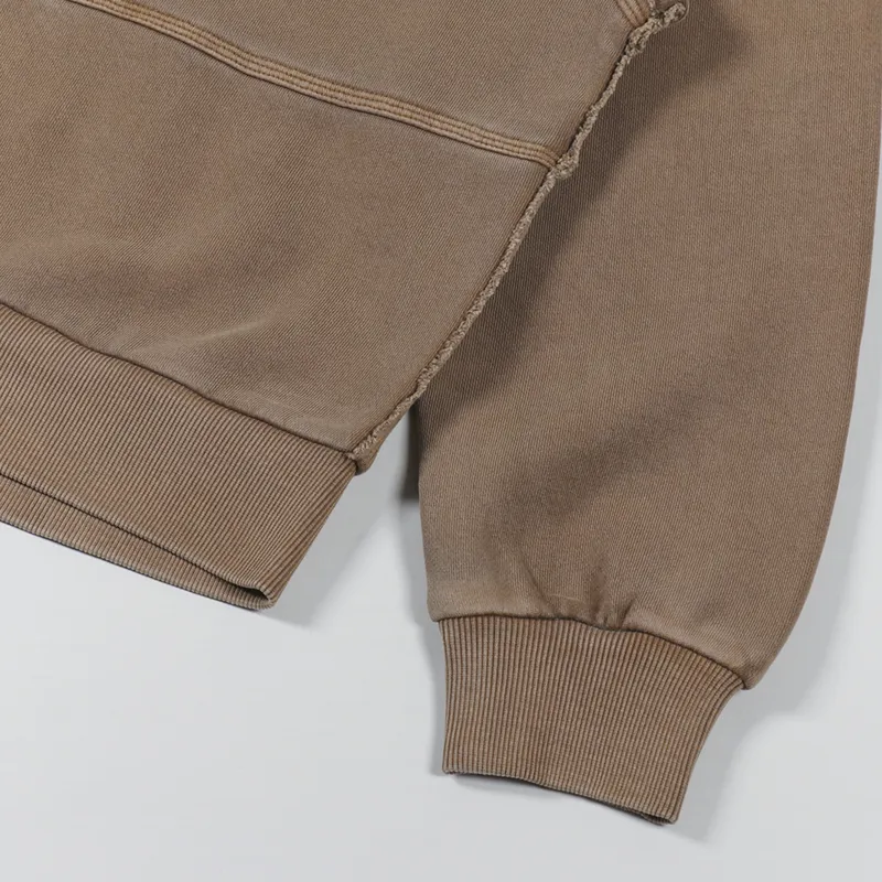 Carhartt WIP Womens Hooded Tacoma Sweat Tamarind Garment Dyed-10