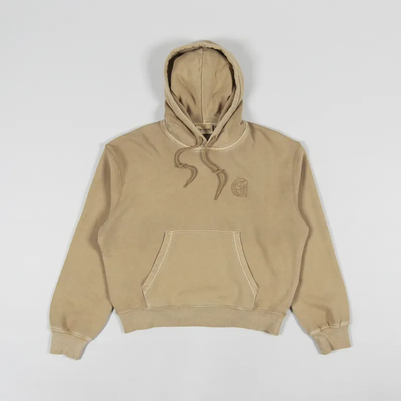 Carhartt WIP Womens Hooded Verse C Sweat Dusty Hamilton Brown-1