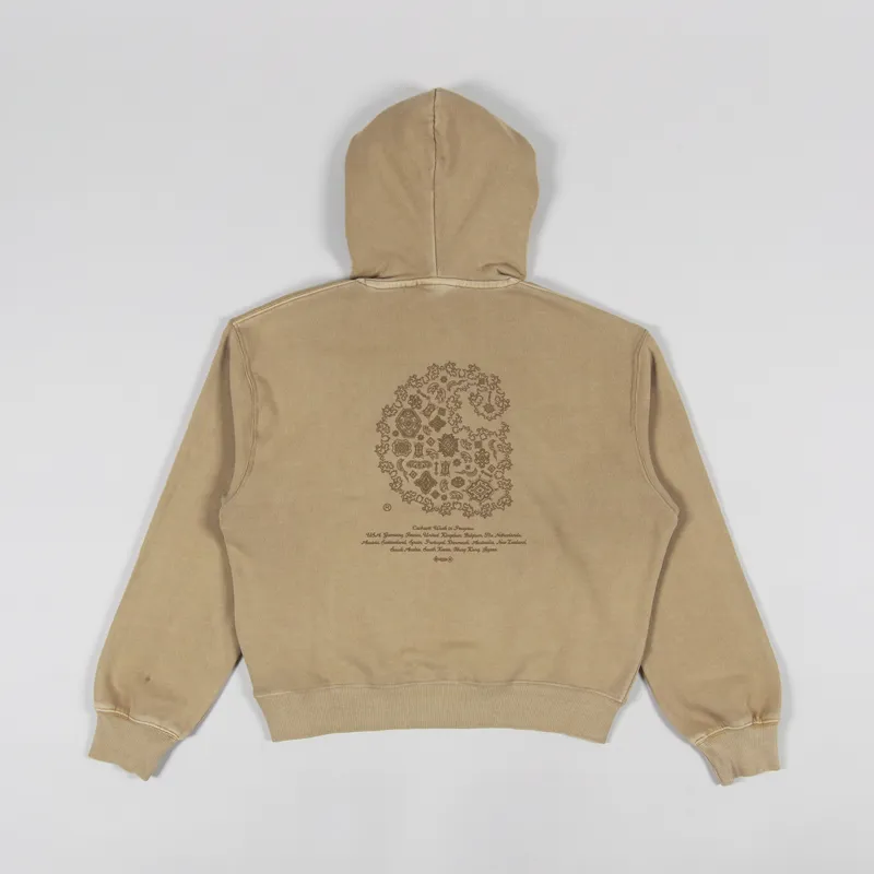 Carhartt WIP Womens Hooded Verse C Sweat Dusty Hamilton Brown