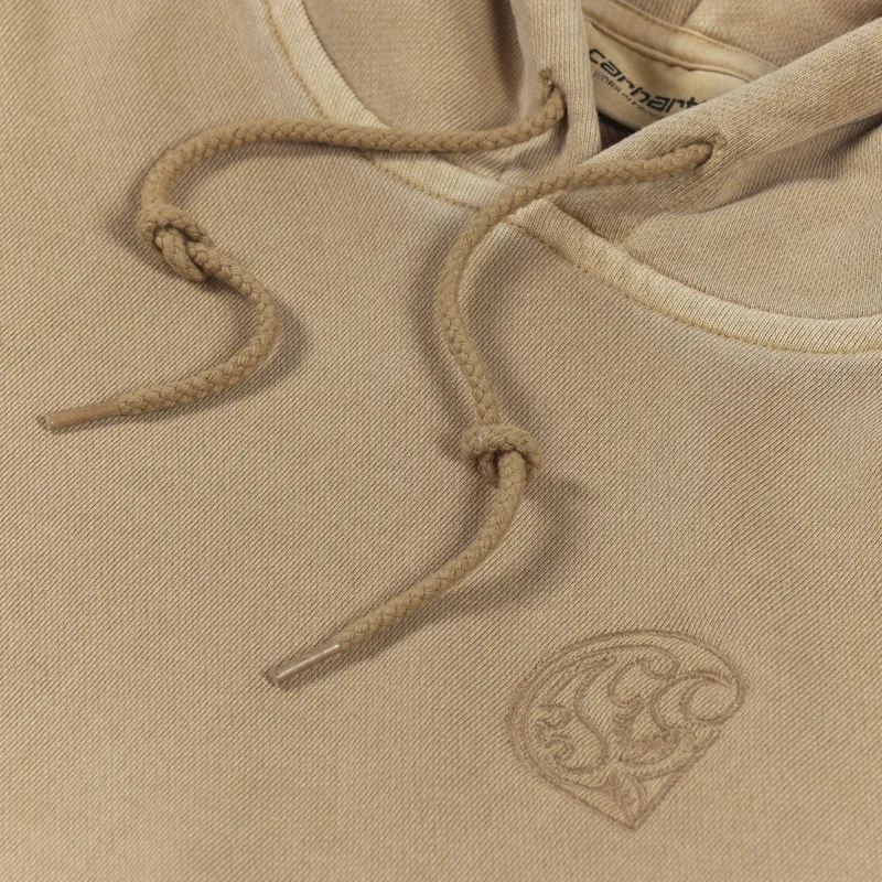 Carhartt WIP Womens Hooded Verse C Sweat Dusty Hamilton Brown-3