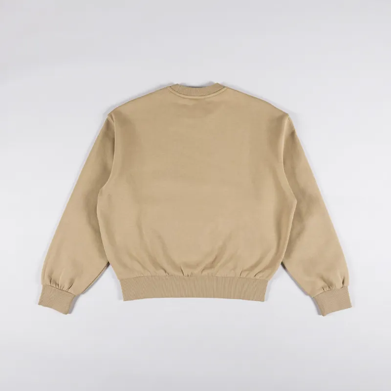 Carhartt WIP Womens Heart Patch Sweat Dusty H Brown-3