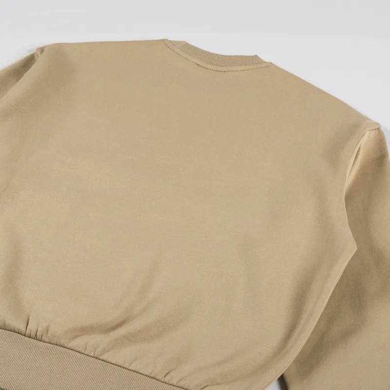 Carhartt WIP Womens Heart Patch Sweat Dusty H Brown-5