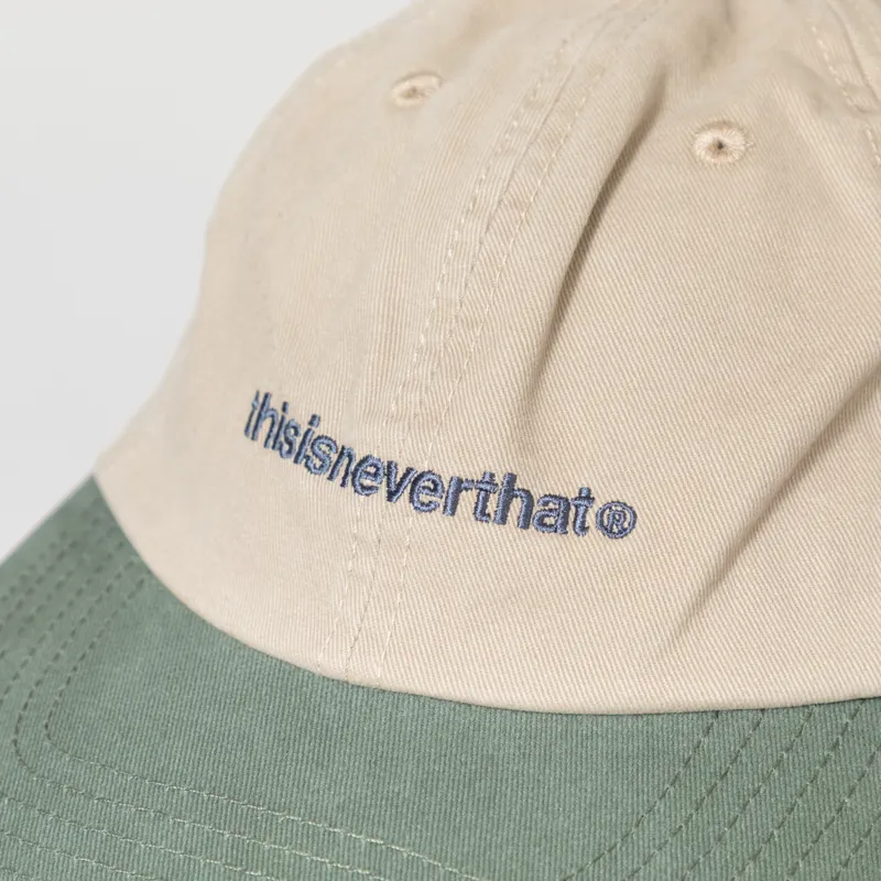 thisisneverthat Washed T Logo Cap Beige Moss-3