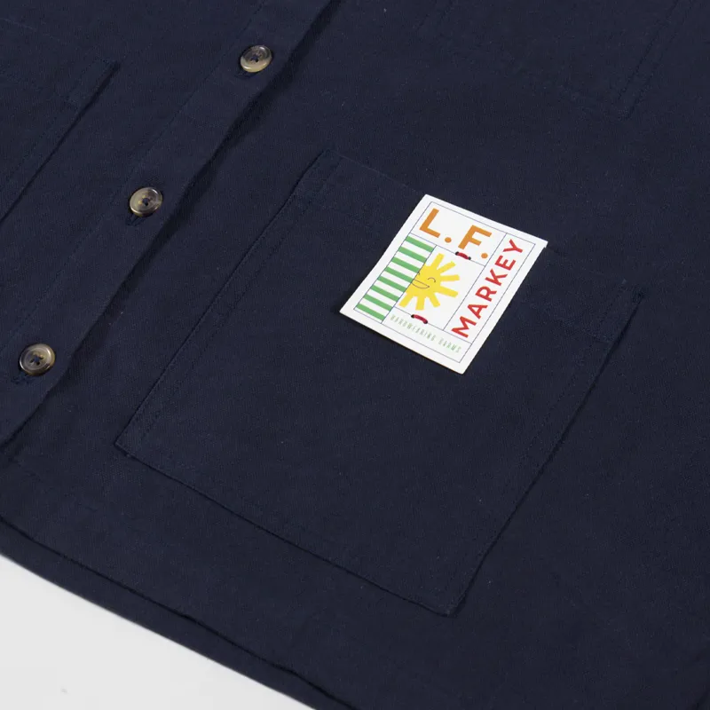 L.F. Markey Womens Wide Chore Coat Navy-6