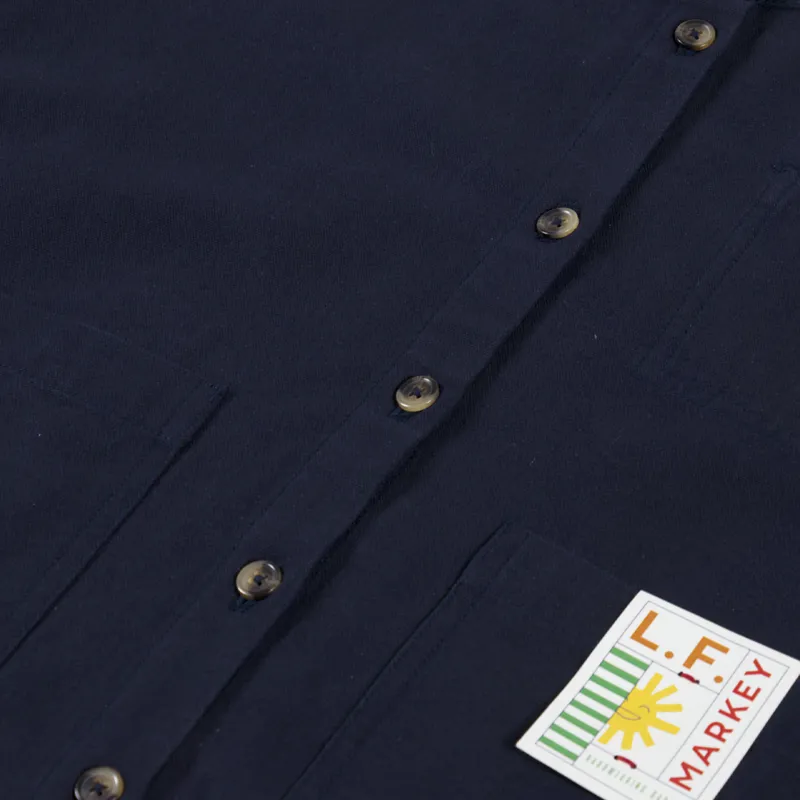 L.F. Markey Womens Wide Chore Coat Navy-8