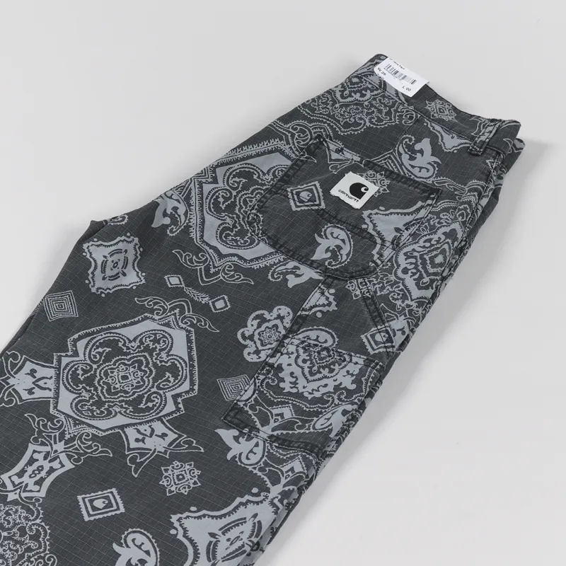 Carhartt WIP Womens Jens Pant Verse Print Black-7
