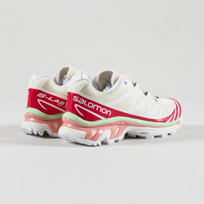 Salomon Womens XT-6 Shoes Trainers Shortbread Poppy Red