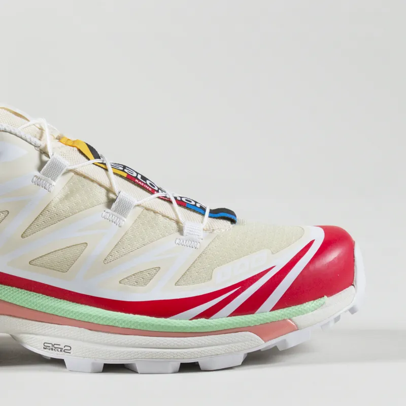 [SALOMON] スニーカー XT-6 SHORTBREAD/POPPY RED/GREEN ASH SALOMON☆XT-6☆兼用☆SHORTBREAD/POPPY RED/GREEN ASH (Salomon
