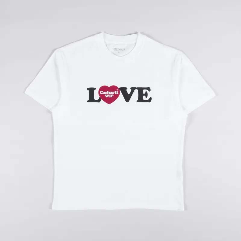 Carhartt WIP Womens Short Sleeve Love Graphic T Shirt White