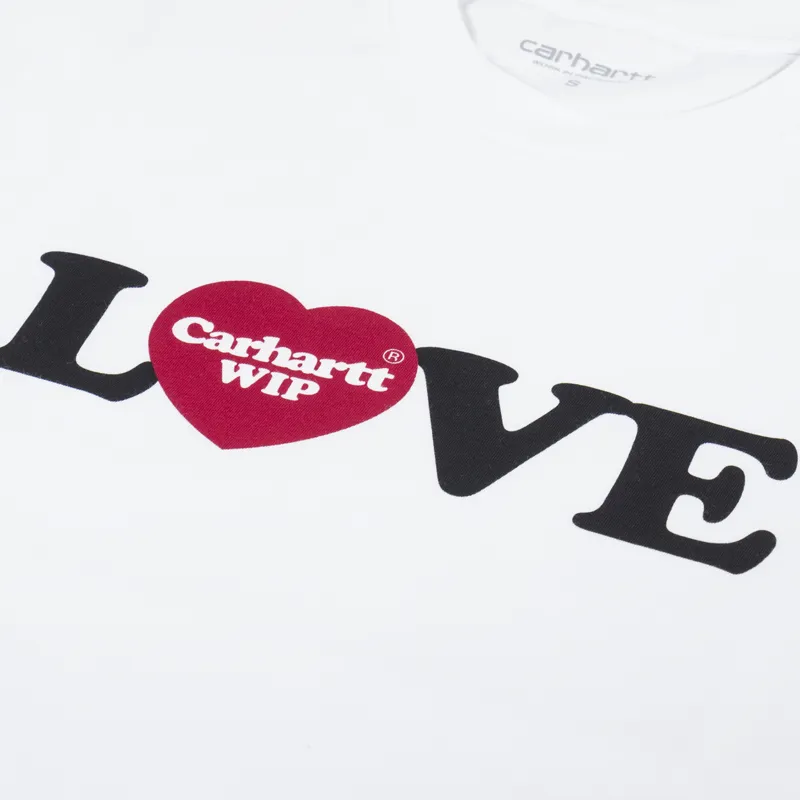 Carhartt WIP Womens Love T Shirt White-2