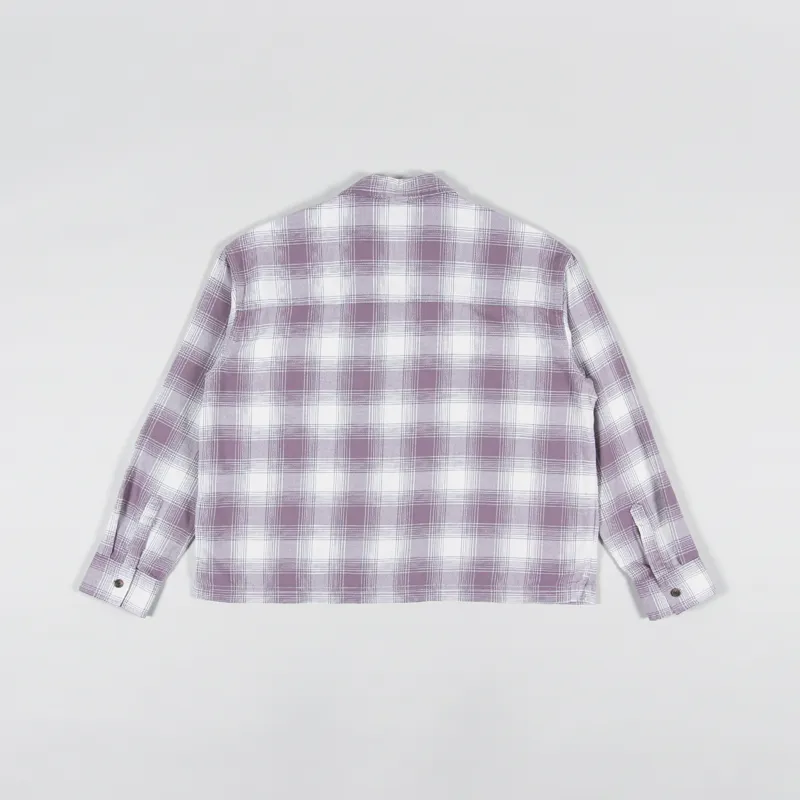 Carhartt WIP Womens Long Sleeve Deaver Shirt Misty Thistle-4