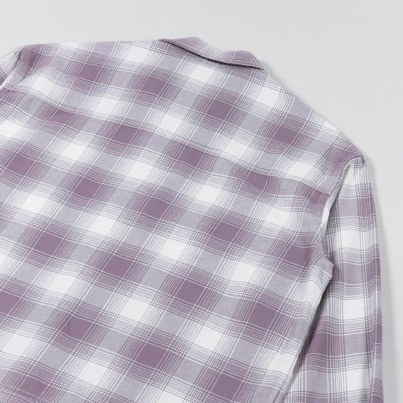 Carhartt WIP Womens Long Sleeve Deaver Shirt Misty Thistle-6