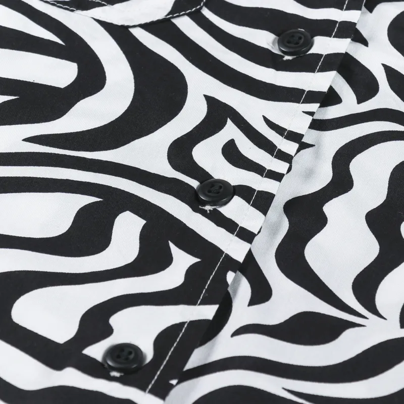 Dickies Womens Leesburg Short Sleeve Shirt Cloud Zebra-3