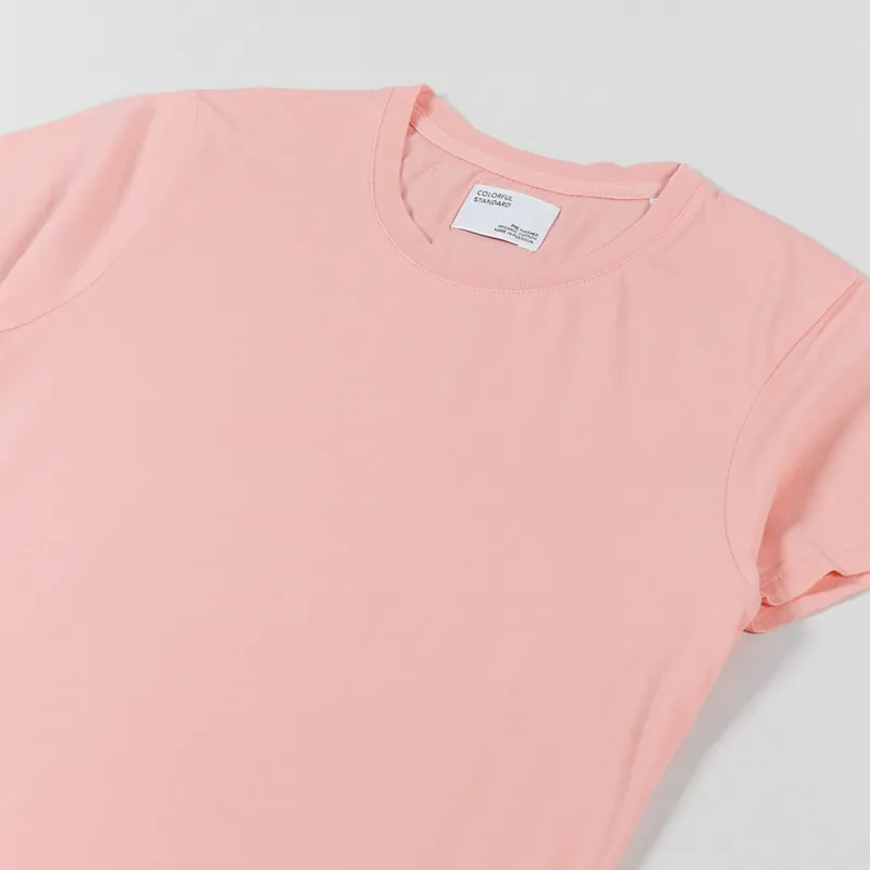Colorful Standard Womens Light Organic T Shirt Bright Coral-3