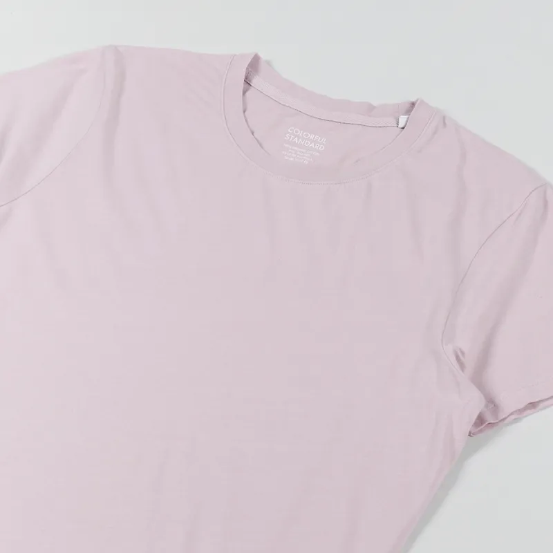 Colorful Standard Womens Light Organic T Shirt Faded Pink-3
