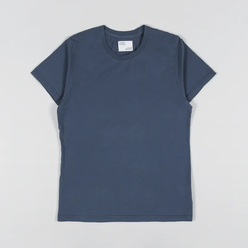 Colorful Standard Womens Light Organic T Shirt Petrol Blue