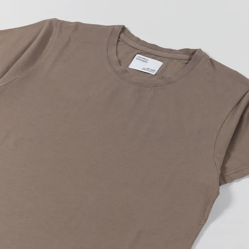 Colorful Standard Womens Light Organic T Shirt Warm Taupe-3