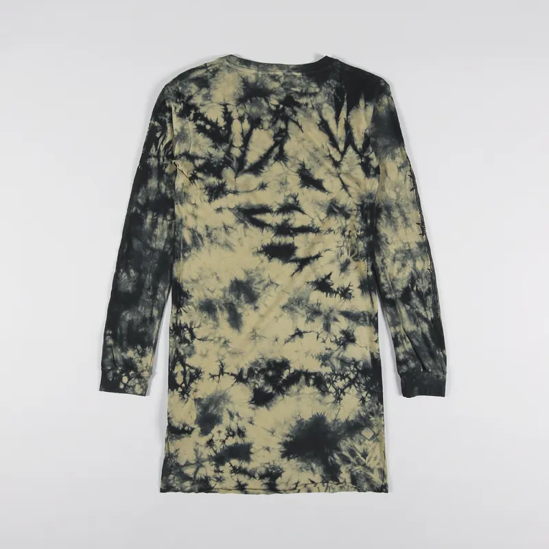 Aries Womens Lightweight Metal Tie Dye Long Sleeve Dress Multi-3