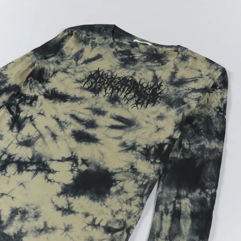 Aries Womens Lightweight Metal Tie Dye Long Sleeve Dress Multi-9