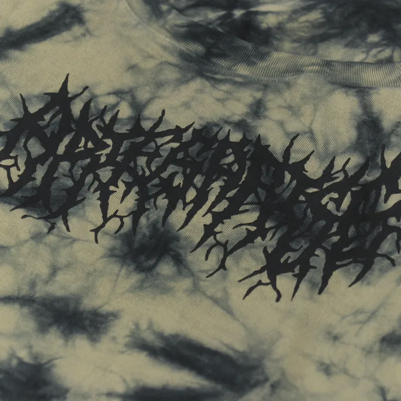 Aries Womens Lightweight Metal Tie Dye Long Sleeve Dress Multi-8