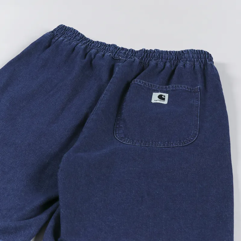 Carhartt WIP Womens Lovilia Short Blue Stone Washed-5