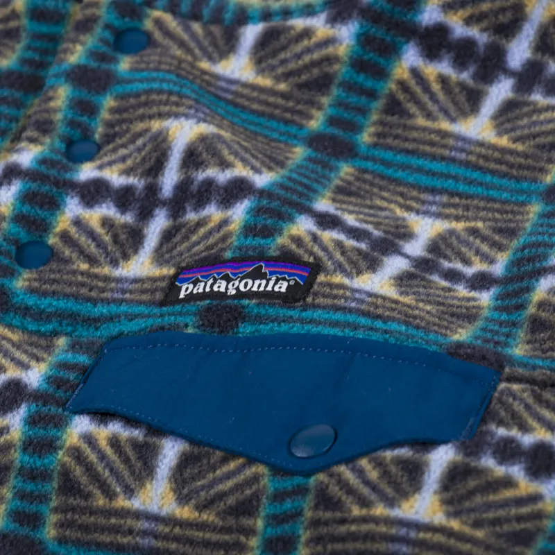 Patagonia Womens Lightweight Synchilla Snap-T Fleece Pullover Snow Beam Pale Periwinkle-8