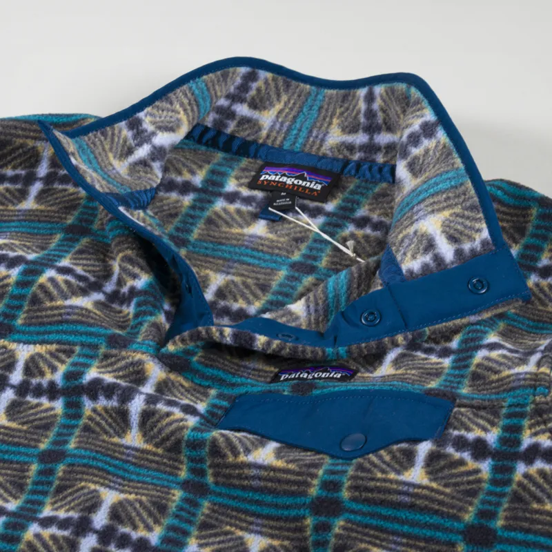 Patagonia Womens Lightweight Synchilla Snap-T Fleece Pullover Snow Beam Pale Periwinkle-7