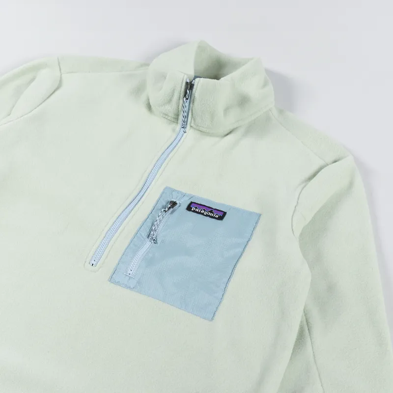 Patagonia Womens Microdini Half Zip Fleece Pullover Salvia Green-4