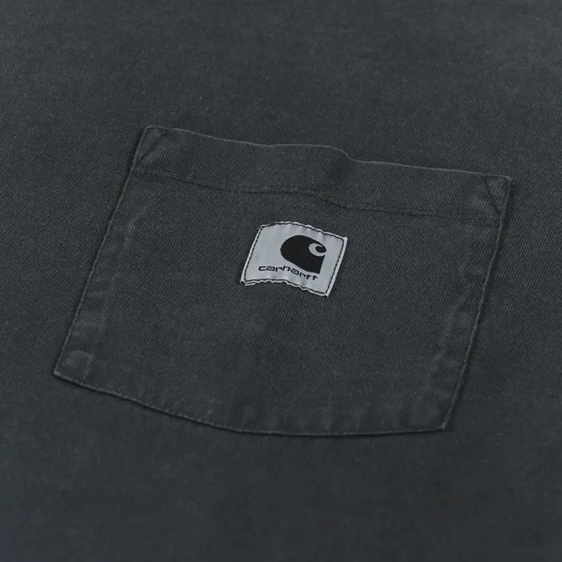 Carhartt WIP Womens Nelson Grand T Shirt Black Garment Dyed-4