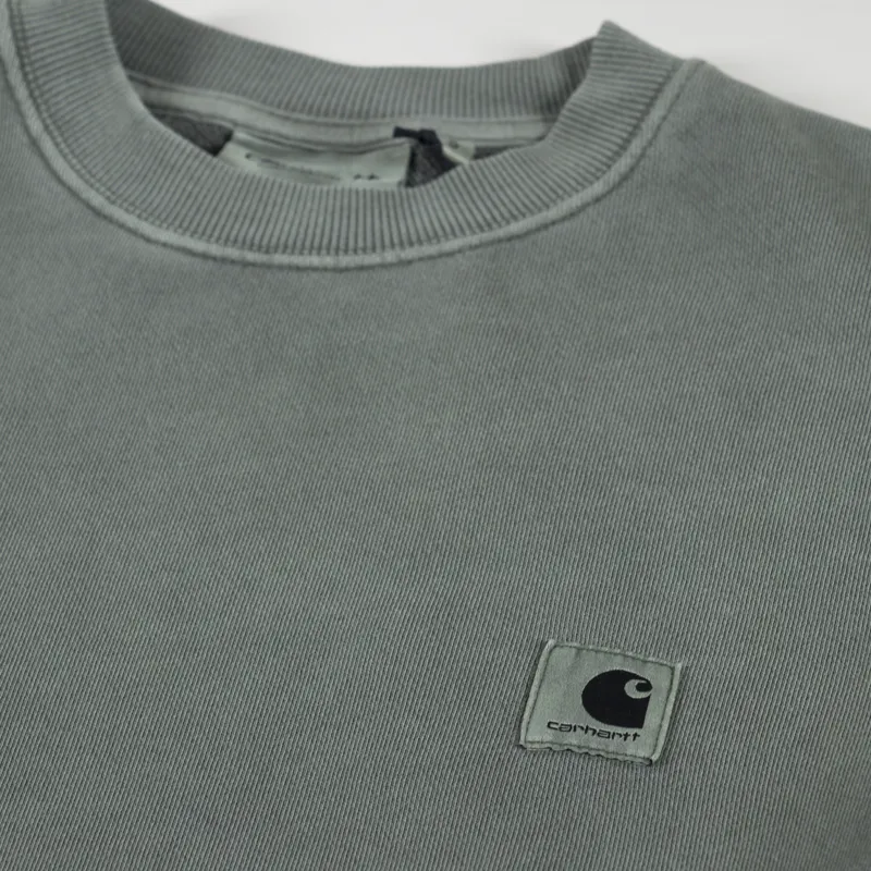 Carhartt WIP Womens Nelson Sweatshirt Smoke Green-7