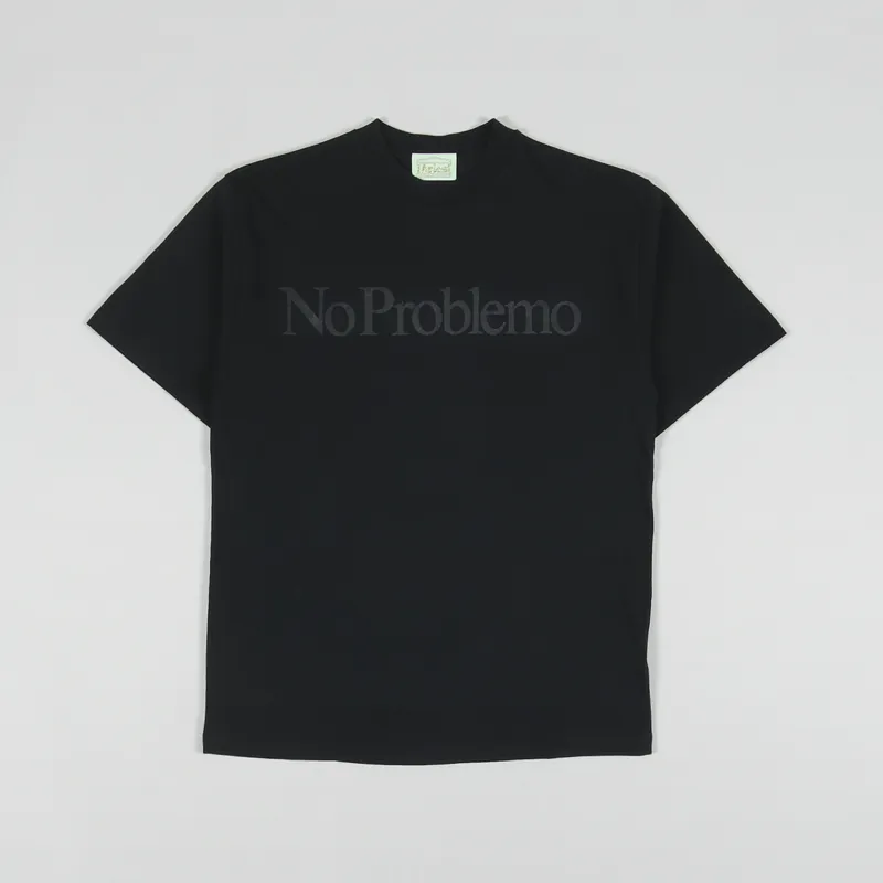 Aries Womens No Problemo T Shirt Black