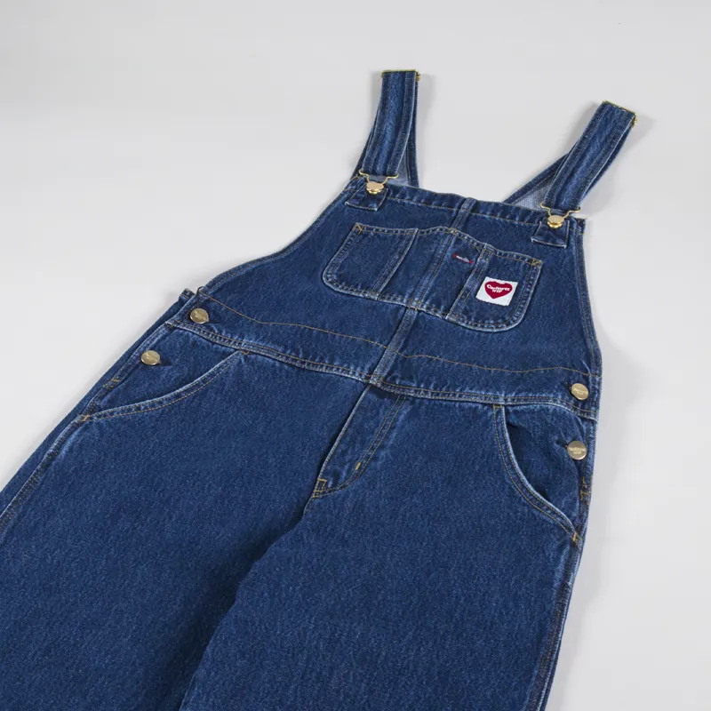 Carhartt WIP Womens Nash Overall Straight Blue Stone Washed-9