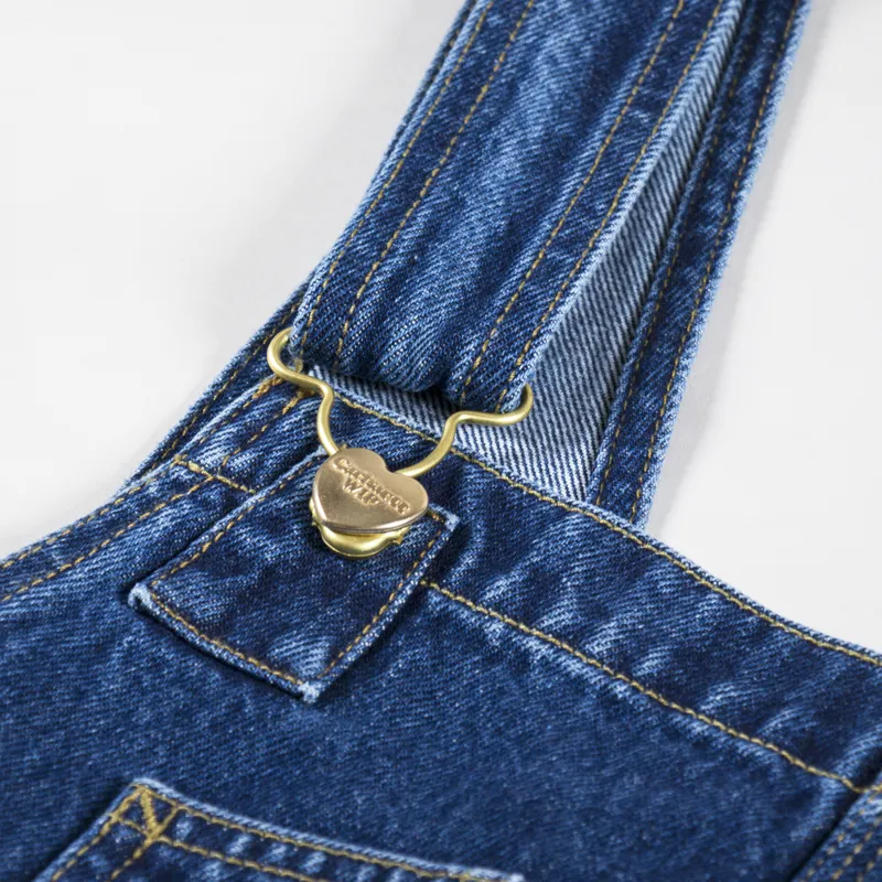 Carhartt WIP Womens Nash Overall Straight Blue Stone Washed-4