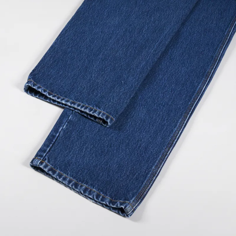 Carhartt WIP Womens Nash Overall Straight Blue Stone Washed-7